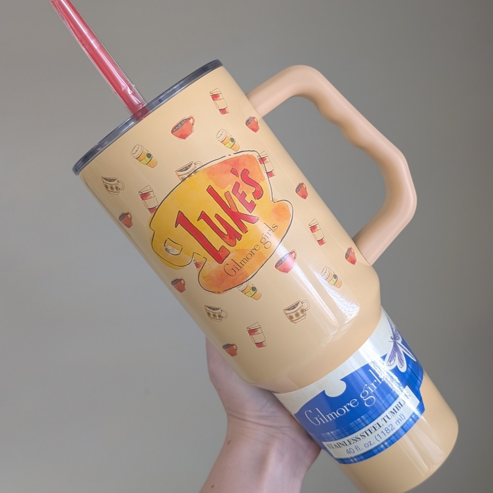Gilmore Girls Luke's Diner 40 oz Stainless Steel Tumbler W/Straw & Handle